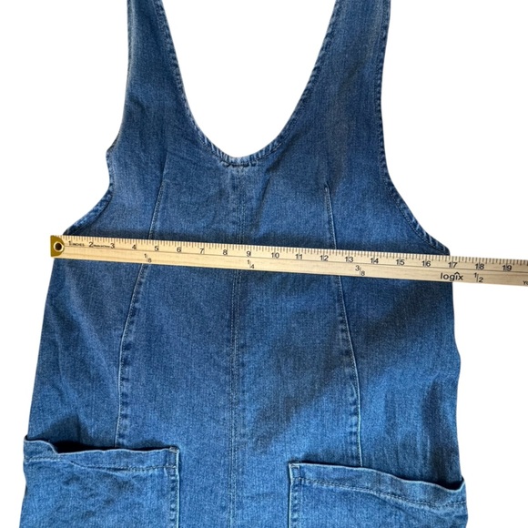 HG Denim High Roller Adjustable Jumpsuit Women's Blue Denim Overalls, Size S - Picture 10 of 13